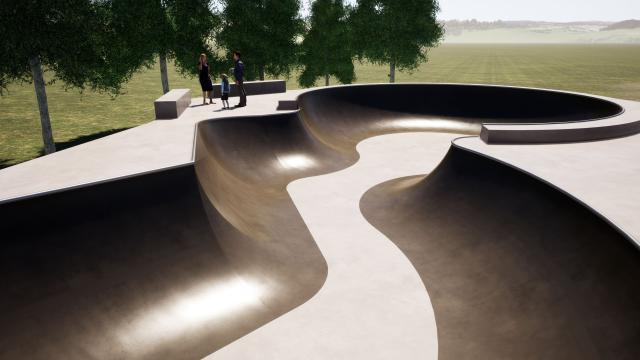 Bannockburn Skate Bowl Concept Design 3