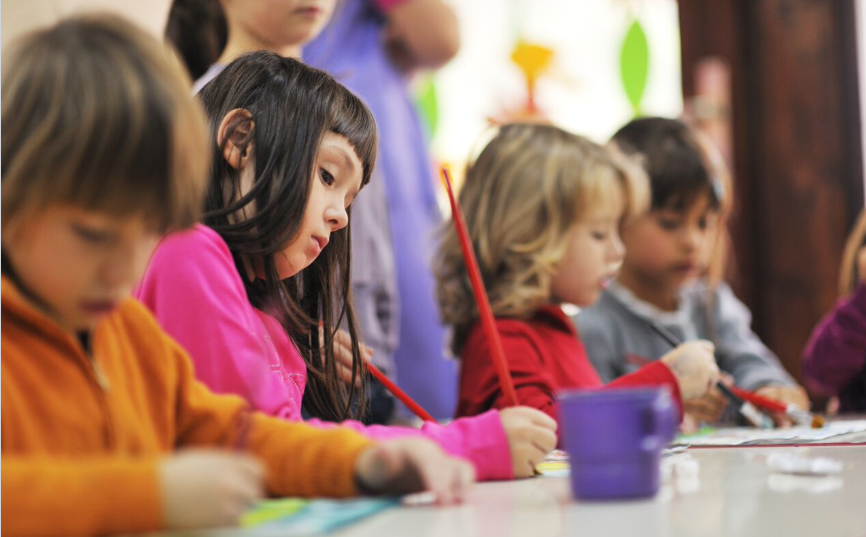 Children at a playgroup