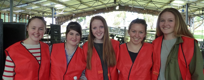 Group of girls representing Golden Plains Shire