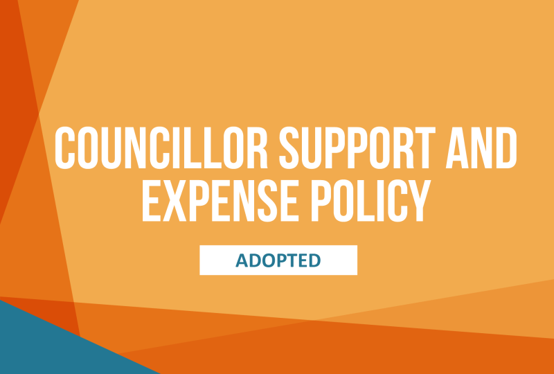 Councillor Expense Policy Adopted