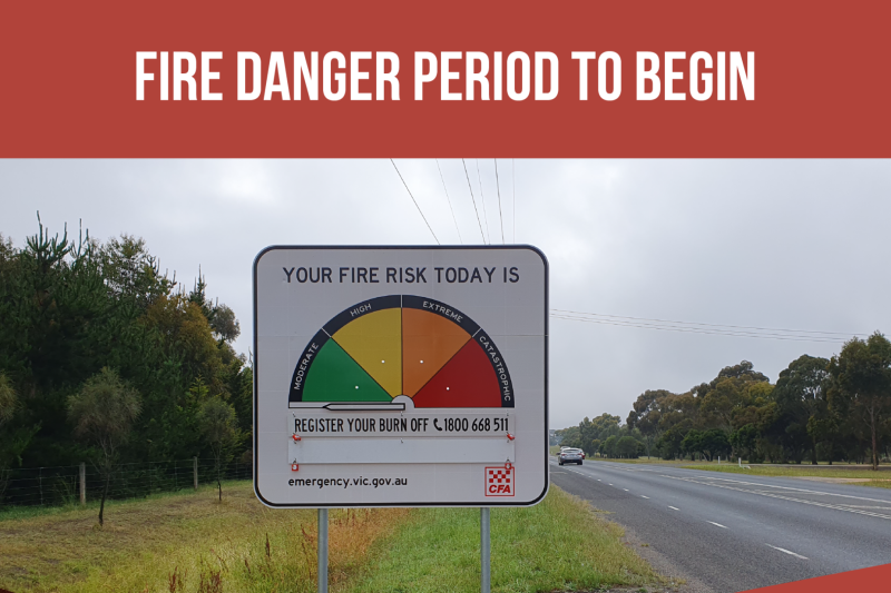 Fire Danger to begin 23