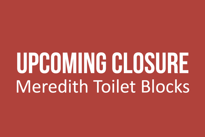 Meredith toilet blocks closure