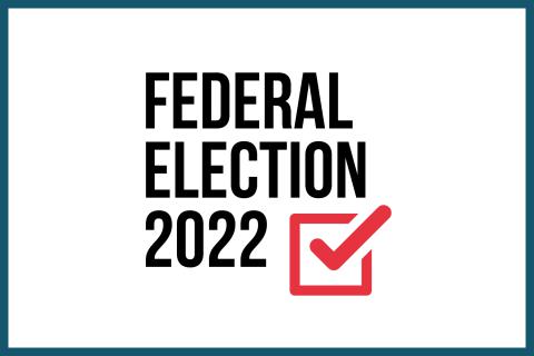 Federal Election 2022 with red tick