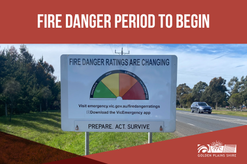 Fire danger period to begin